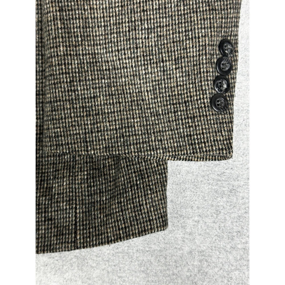 Andhurst Blazer Mens 46L Brown Houndstooth Two Button Notch Lapel Single Vent - Picture 5 of 13